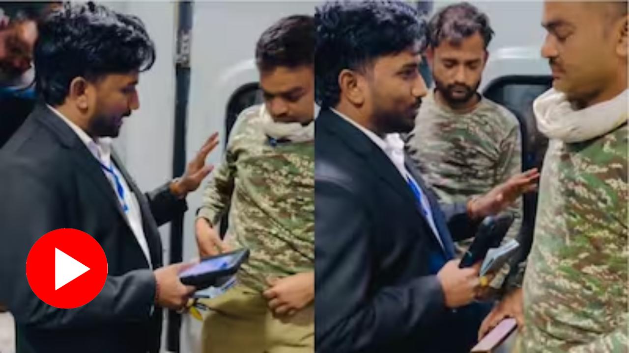 Video shows TTE rescuing Jawans who were sleeping near train toilets