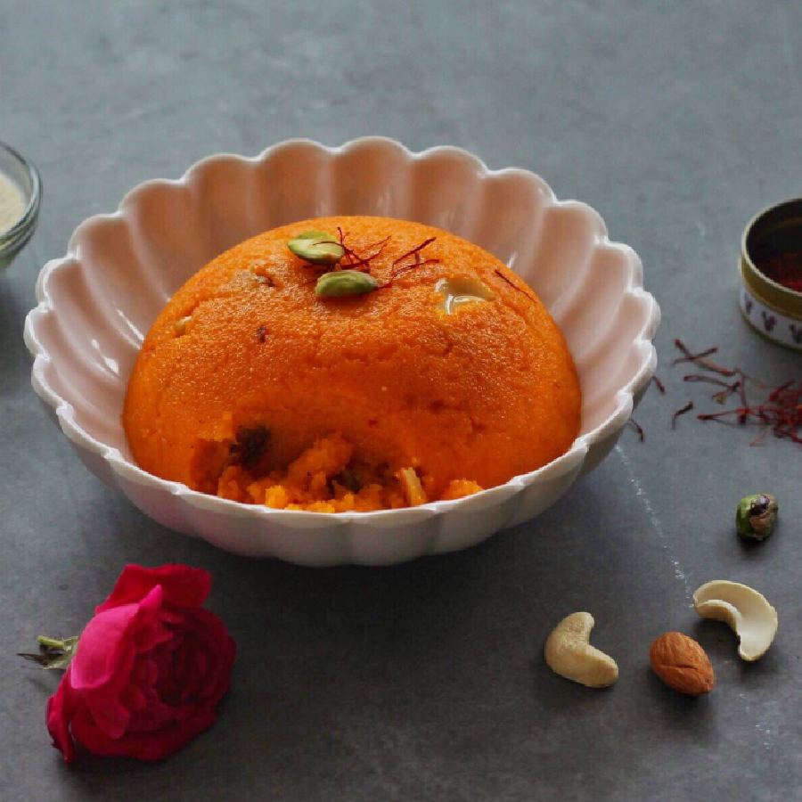 instead of sweet suji halwa make a south indian dessert named rava keshari dgtl