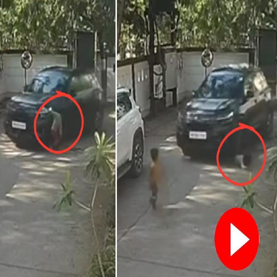 A video shows a car running over a child playing in Indore colony goes viral dgtl
