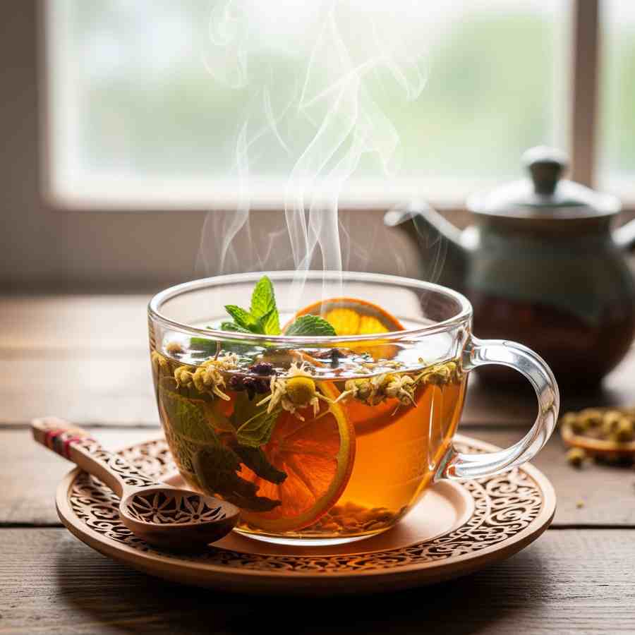 ভেষজ চা। 