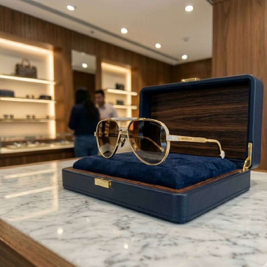 Mother takes sunglasses worth 1 lakh rupees from son after he convince her for 30 minutes to accept it