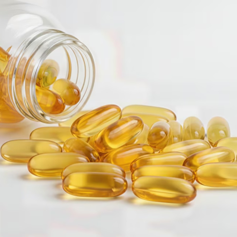 ত্বকচর্চায় ভিটামিন ই ক্যাপসুল।