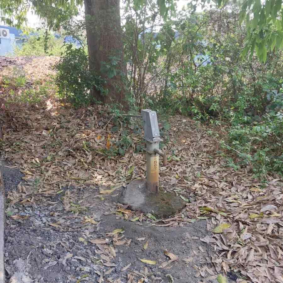রঘুনাথপুর বিধানসভা এলাকার একটি কল, কিন্তু জল মেলে না তা থেকে।