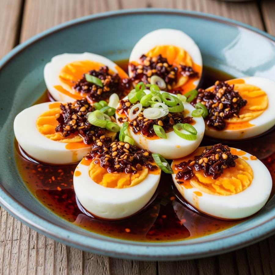 ডিম সেদ্ধর মুখরোচক পদ।