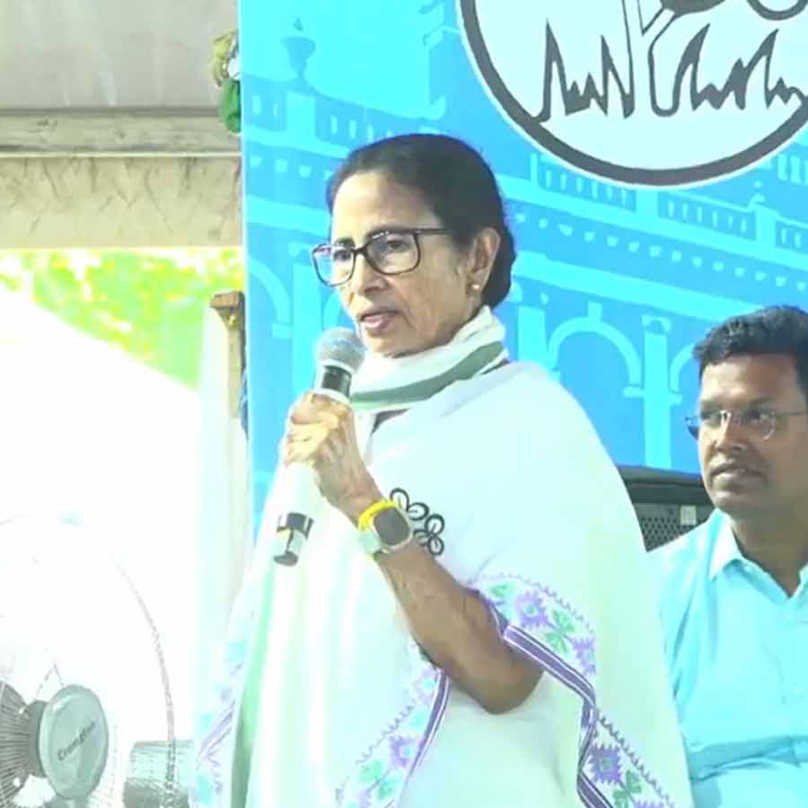 বিধানসভা ভোটের প্রচারে তৃণমূলনেত্রী মমতা বন্দ্যোপাধ্যায়। রবিবার।