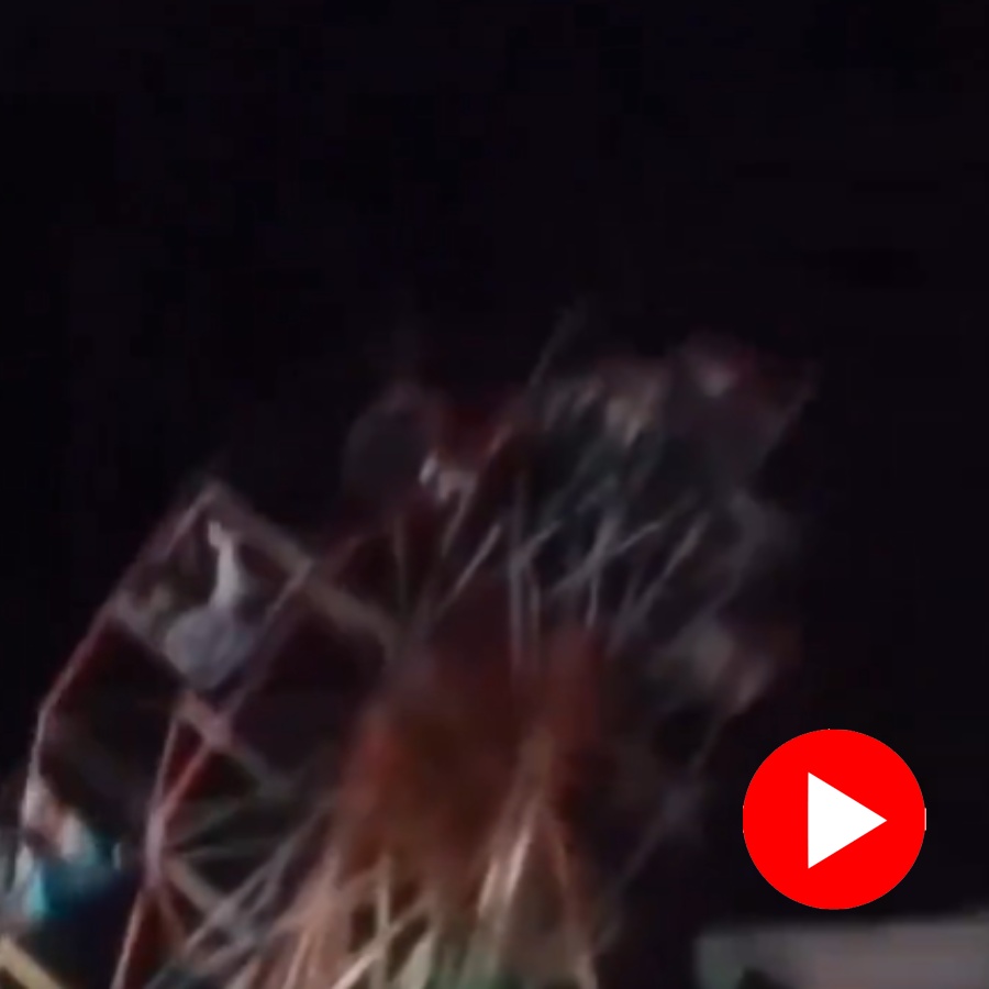 Video shows overloaded 60 feet swing crashes in Uttar Pradesh fair