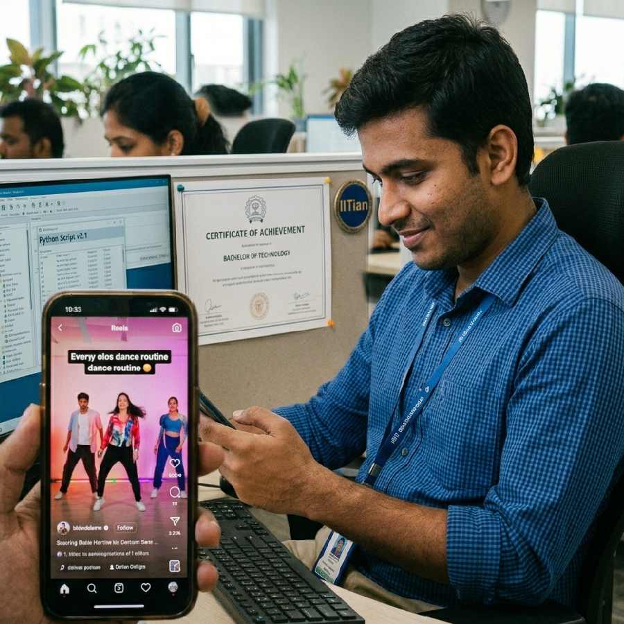 IITian claims he spend time in office by watching reels