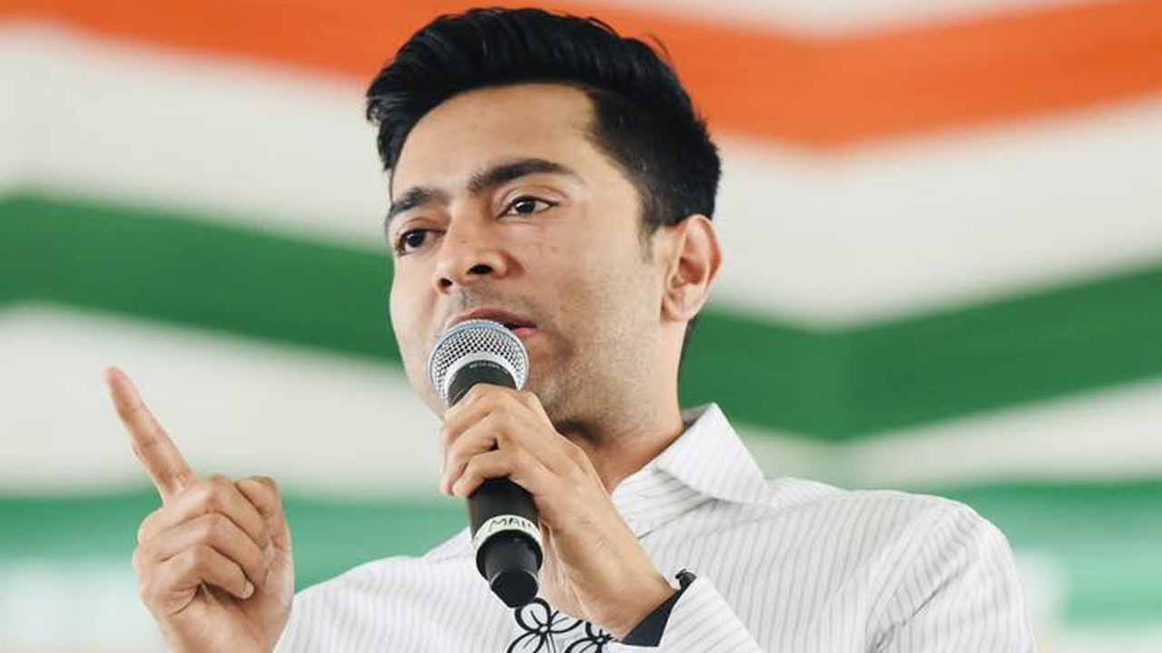 Abhishek Banerjee campaigning for TMC in Malda