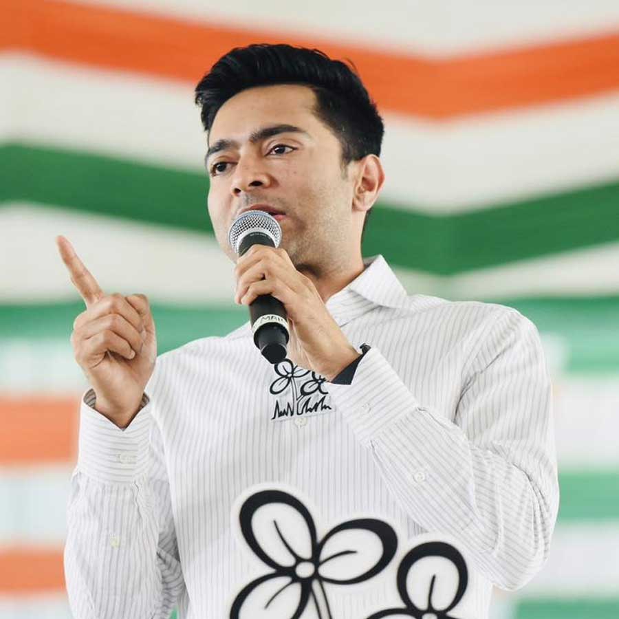 Abhishek Banerjee campaigning for TMC in Malda