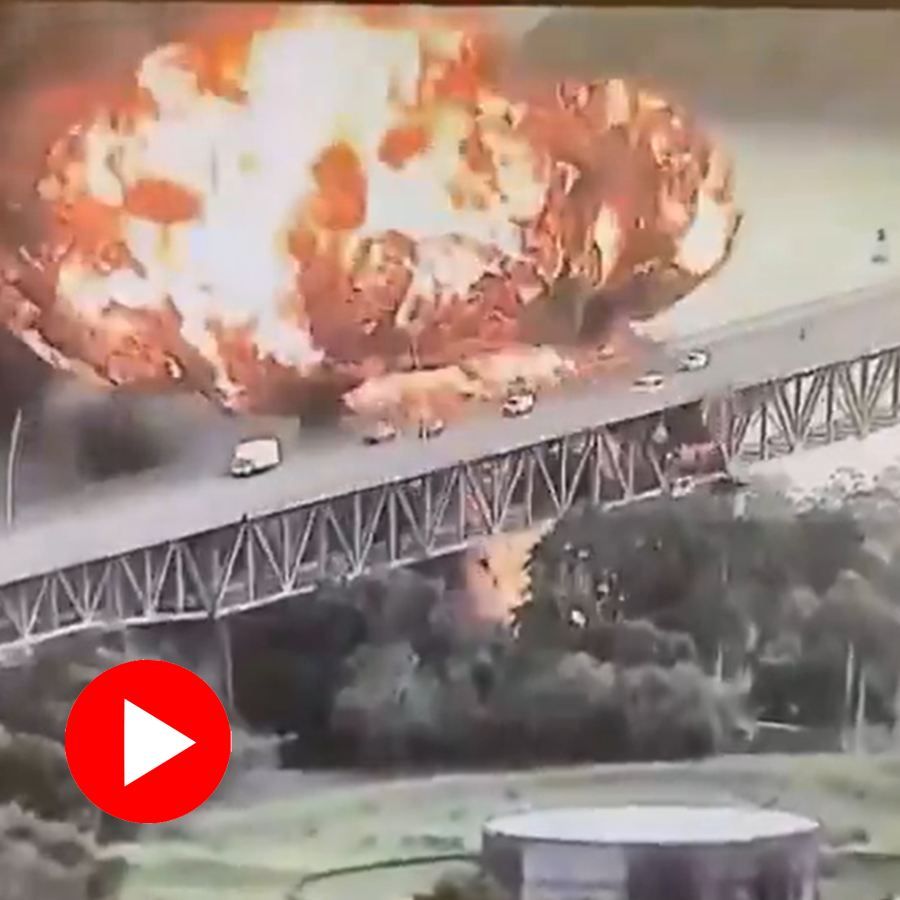 Video shows fuel tanker explodes near Panama Canal bridge