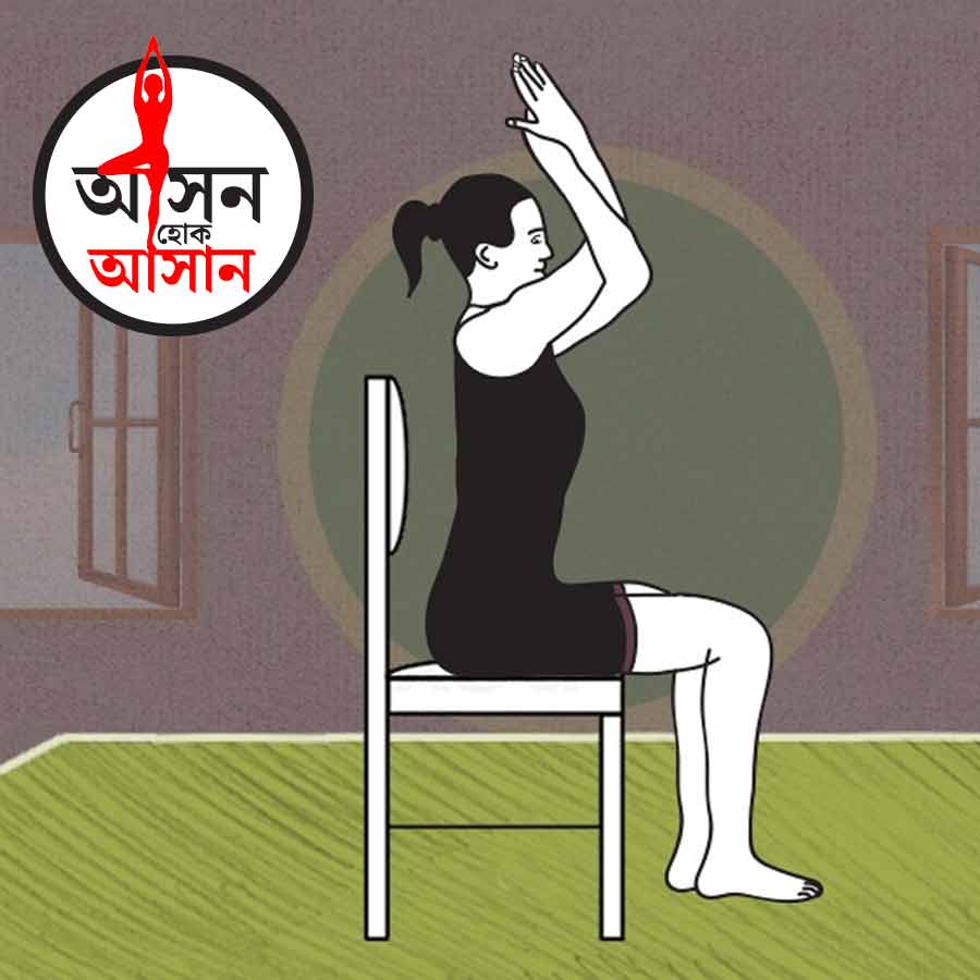 What are the health benefits of Hasta Garudasana or Eagle arm pose