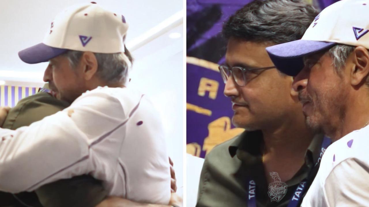 শাহরুখ-সৌরভ সাক্ষাৎ।