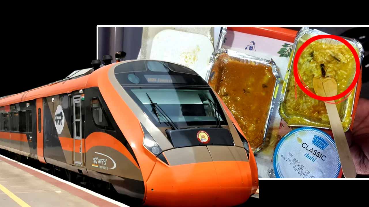 বন্দেভারতের খাবার নিয়ে ক্ষোভ।