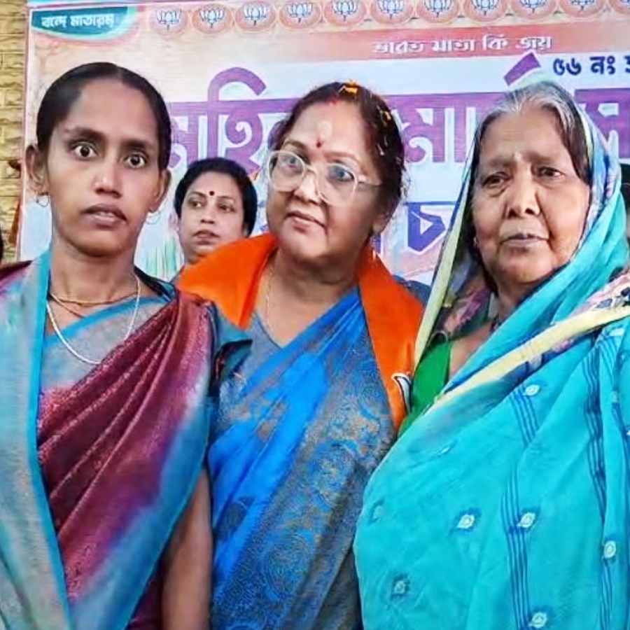 Wives of Samserganj victims were seen in BJP’s program in Murshidabad dgtld