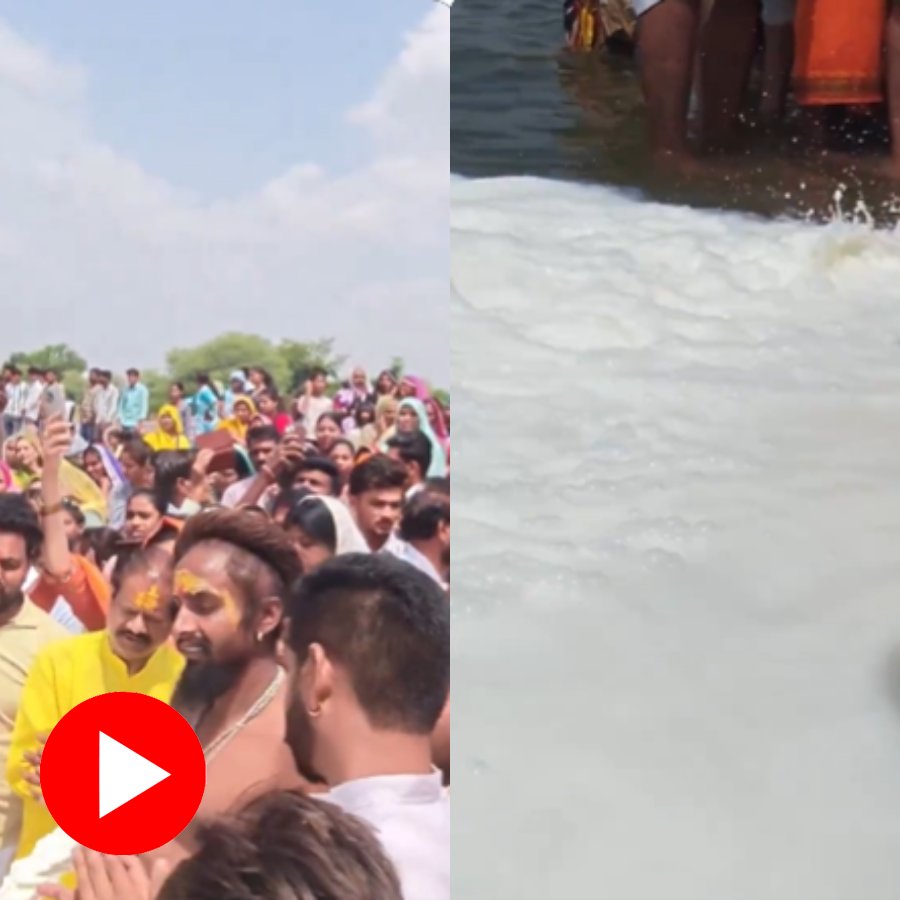 Video claims 11000 litres of milk poured in Narmada river as holy offering, debate starts in internet