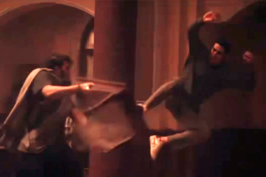 এই দৃশ্যেই চোট পান অক্ষয়। 