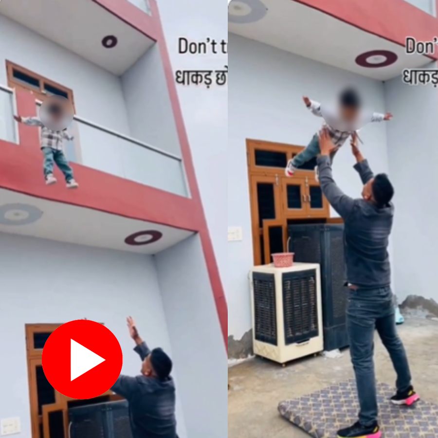 Video shows man put toddler’s life at risk for reel, raises authenticity question