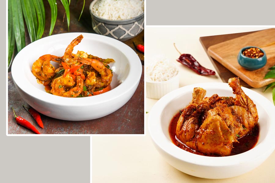 প্রণ বলচাও এবং গোয়ান রেড চিকেন কারি-সহ হরেক মেনু রয়েছে উৎসবে।