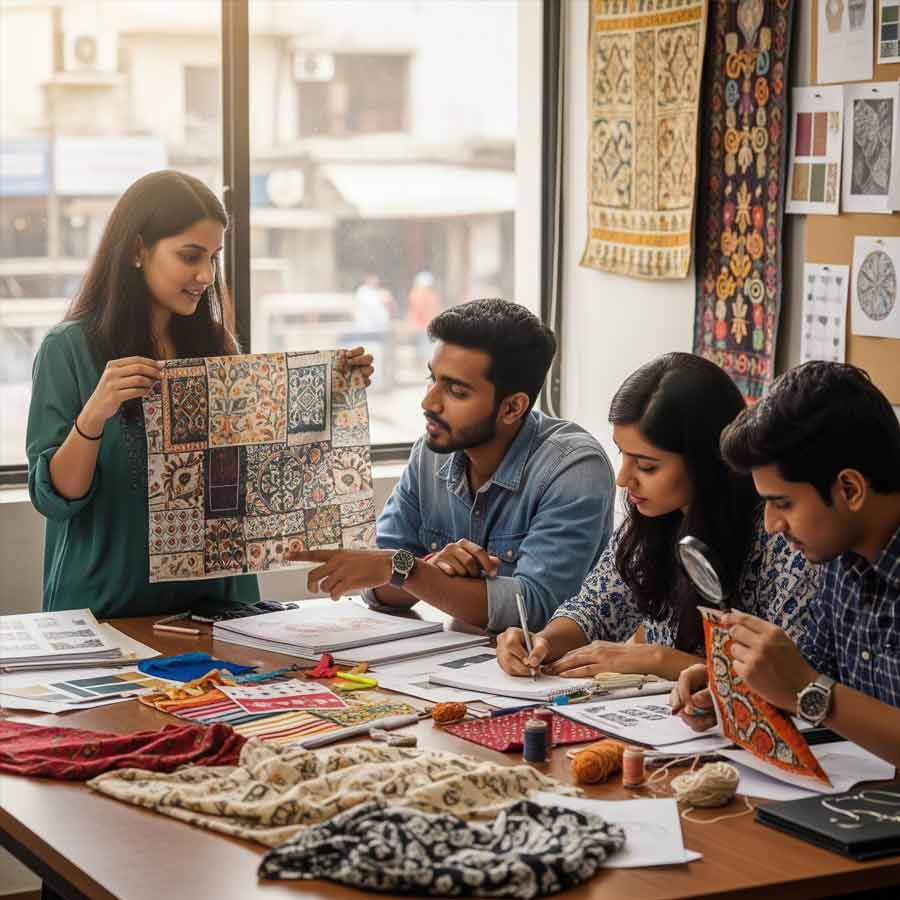 টেক্সটাইল ডিজ়াইন পড়ার খুঁটিনাটি।