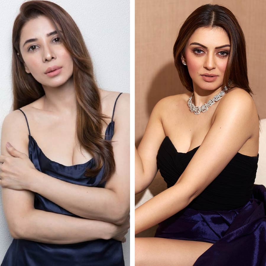 হংসিকা এবং তাঁর প্রাক্তন বৌদি মুসকান ন্যান্সি জেমস (বাঁ দিকে)।