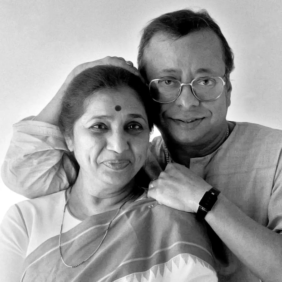 রাহুল দেববর্মণের সঙ্গে আশা ভোসলে।