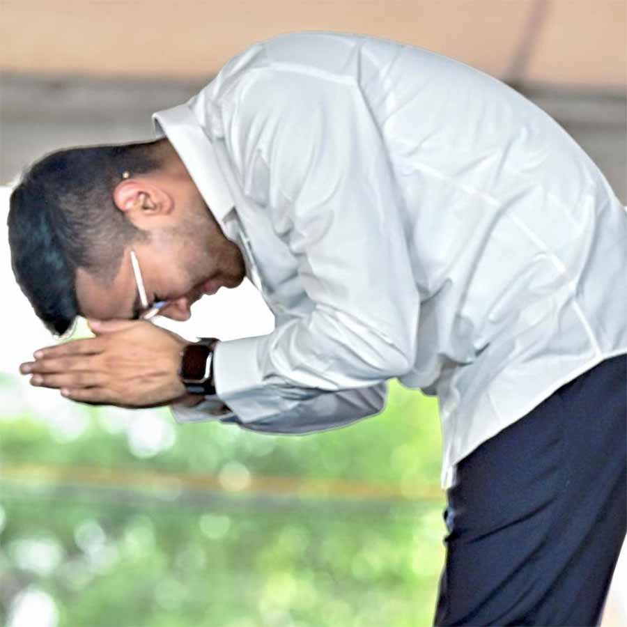 আনন্দপুরে অভিষেক বন্দ্যোপাধ্যায়। রবিবার বিকেলে।