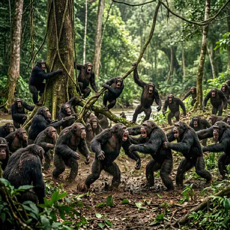  Civil War started between groups of chimpanzees in Uganda, say scientists