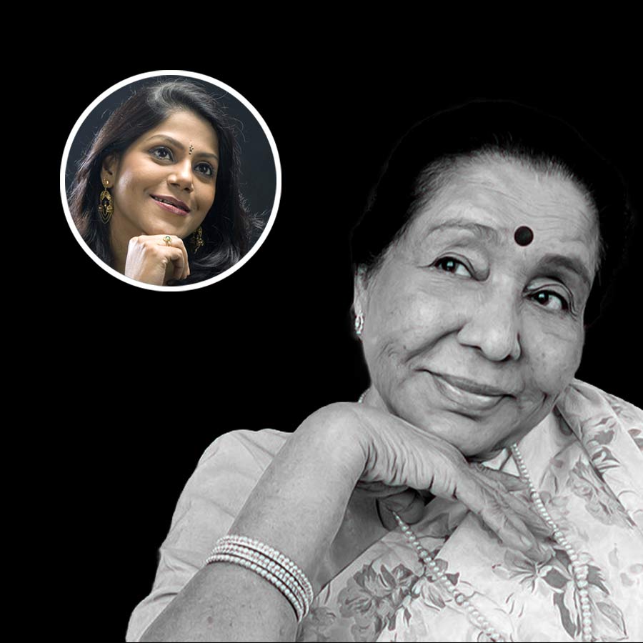 আশা ভোসলেকে শ্রদ্ধাঞ্জলি অন্তরা চৌধুরীর।