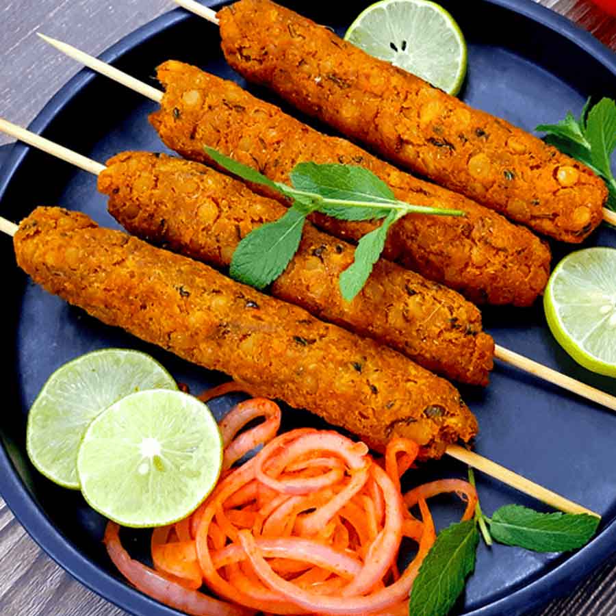 সব্জির শিক কবাব।