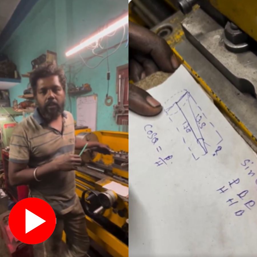 Video of man uses machine to show Trigonometry use, Internet reacts positively