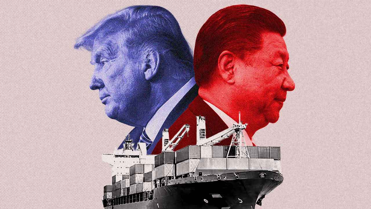 আমেরিকাকে হুমকি চিনের। গ্রাফিক: আনন্দবাজার ডট কম।