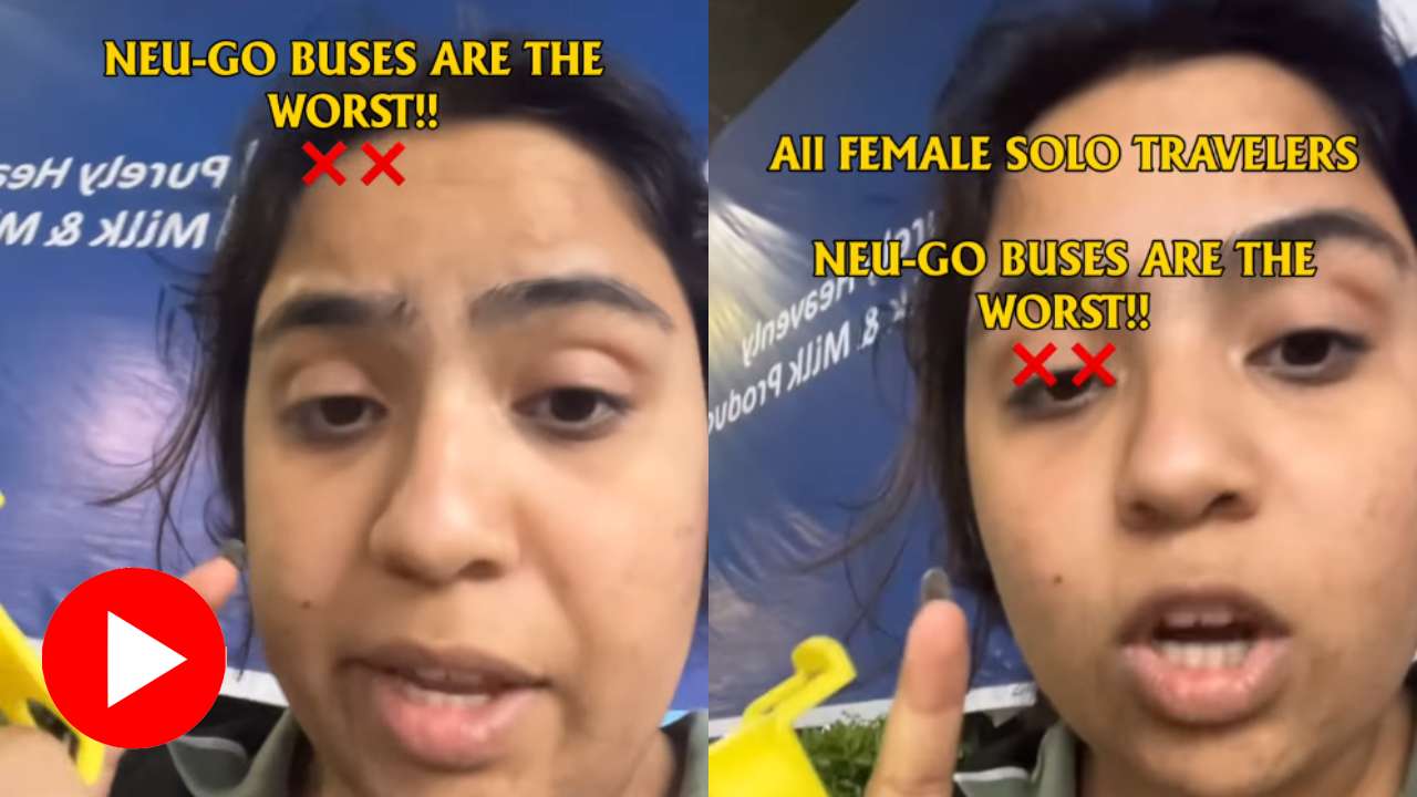 Video shows Woman complaints that she misses bus despite being on time at boarding place