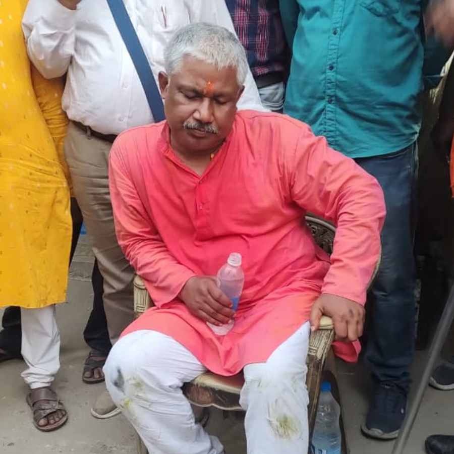 TMC accused of attack on Falakata MLA Deepak Barman