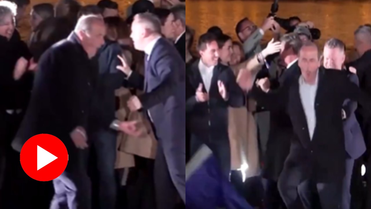 Video shows after winning Election Hungarian political leader dancing in Budapest