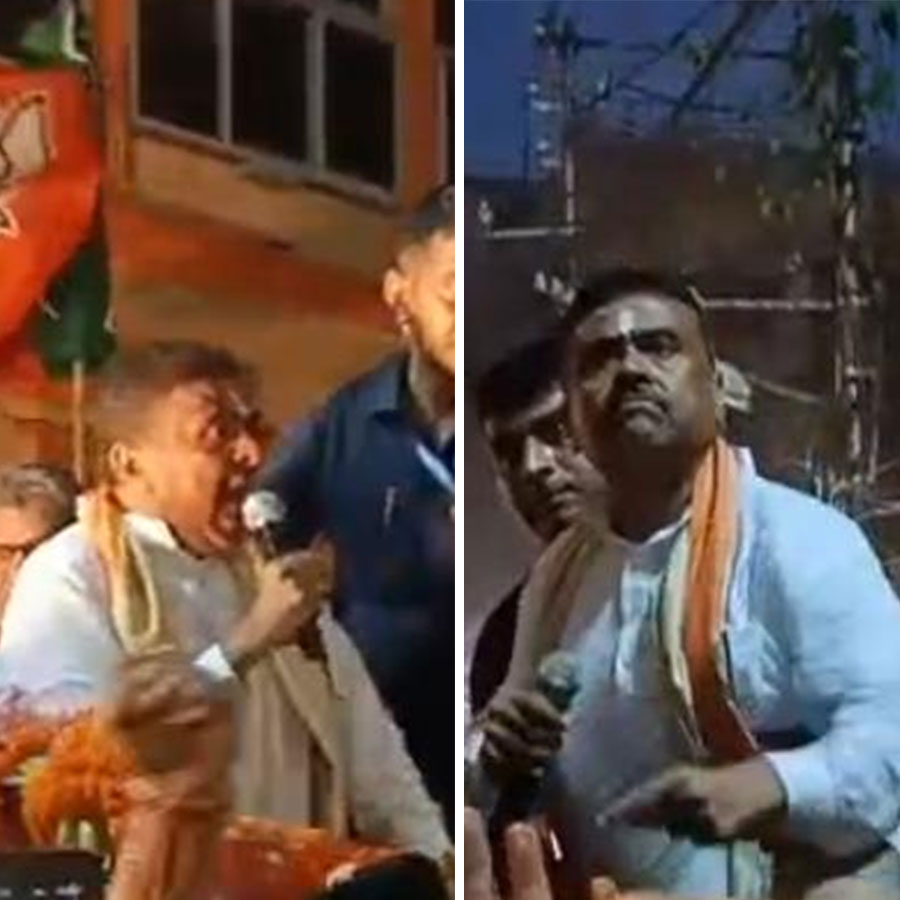 বালিতে শুভেন্দু অধিকারীর রোড শো-তে উত্তেজনা। তৃণমূল সমর্থকদের আচরণে ক্রুদ্ধ শুভেন্দু।