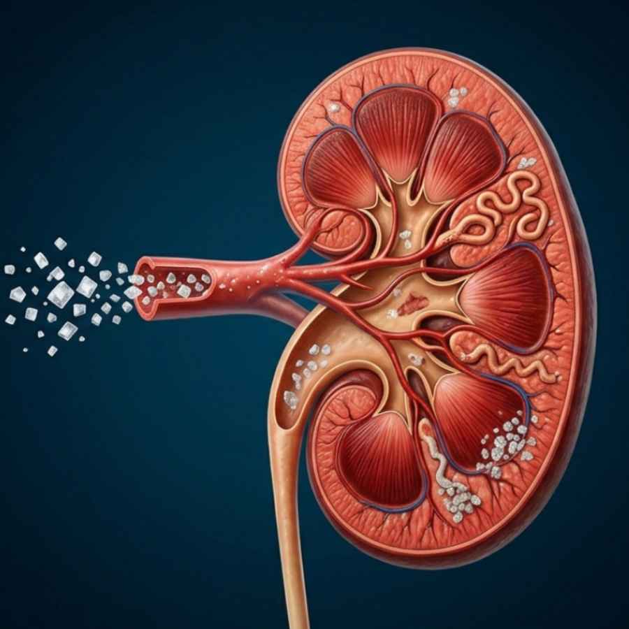 How does excess salt put pressure on your kidneys