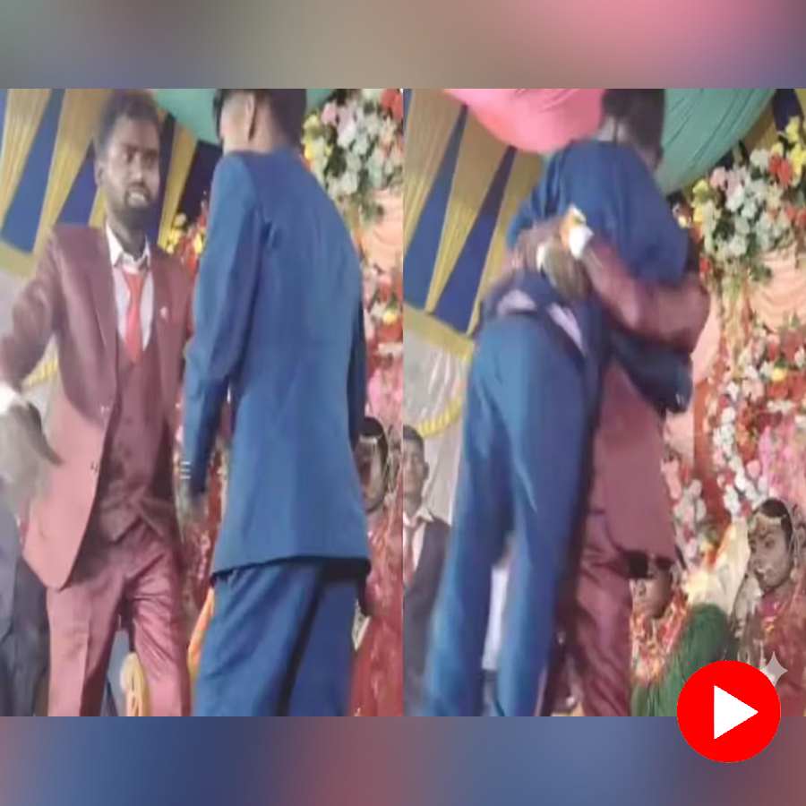 A video of two man started wrestling in a wedding ceremony went viral dgtl