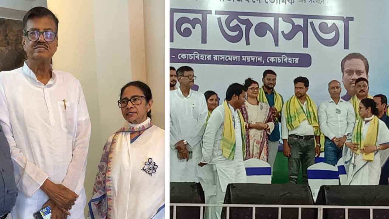 মমতা বন্দ্যোপাধ্যায়ের সঙ্গে রবীন্দ্রনাথ ঘোষ।