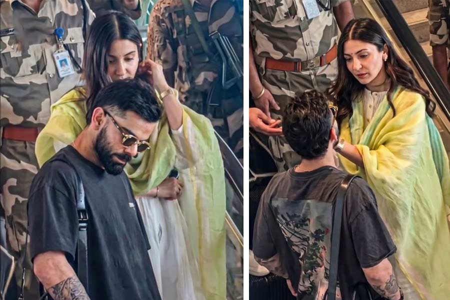 বিরাট ও অনুষ্কা ক্যামেরাবন্দি।