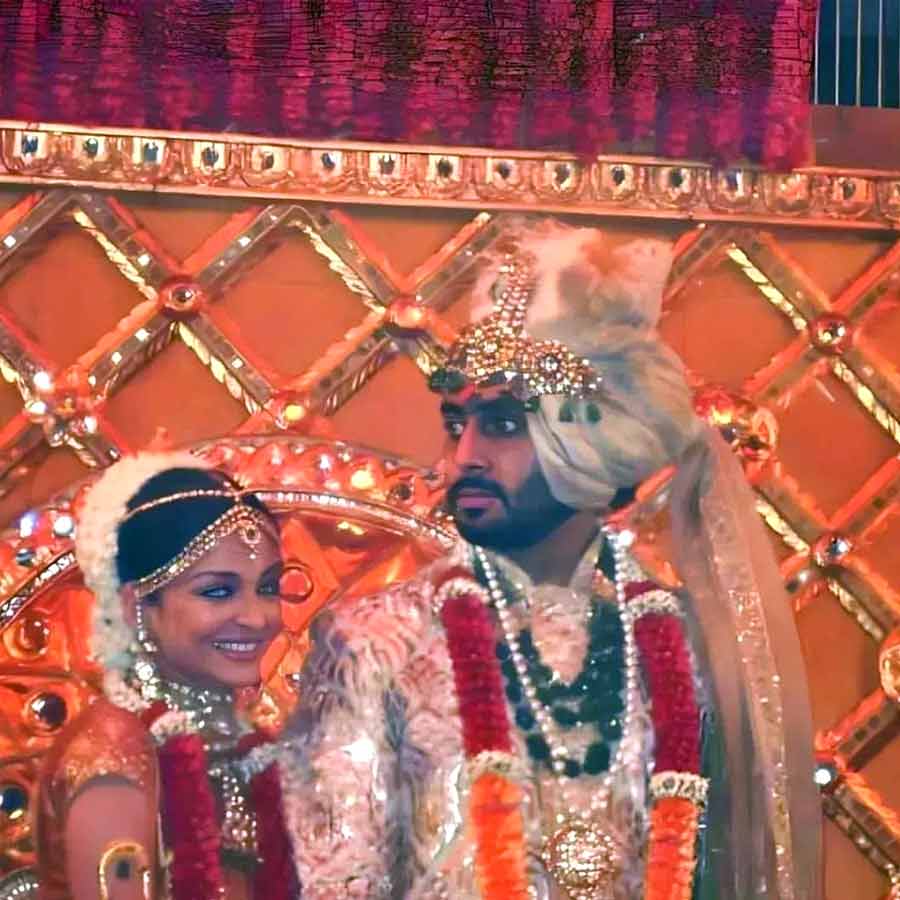 বিয়ের দিনে ঐশ্বর্যা-অভিষেক। 