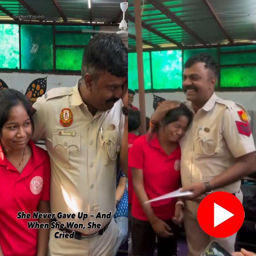 Video shows girl started crying while talking to mother after she pass Class 10 exam