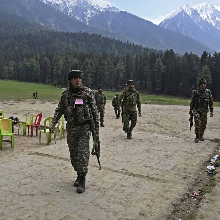 পহেলগাঁওয়ের বৈসরণ উপত্যকা। এখানেই জঙ্গি হামলা হয়েছিল। ফাইল চিত্র।