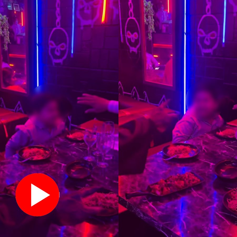 Video shows child scared after seeing restaurant waiter wearing ghost costume, Internet criticizes