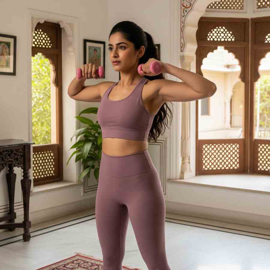 হাতের মেদ কমানোর সহজ ব্যায়াম।