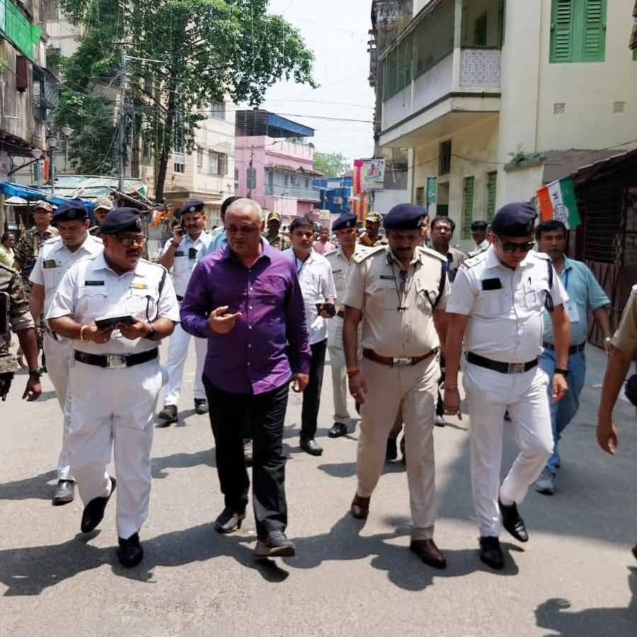 ভোটের আগে পুলিশি তৎপরতা।