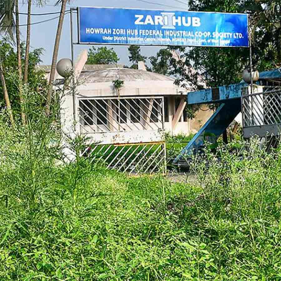 হাওড়ার সাঁকরাইলে অবহেলার জরি হাব।