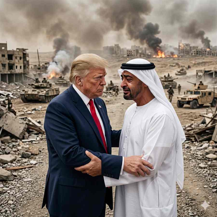 Why has UAE sought financial guarantee from US for damage sustained during Iran war