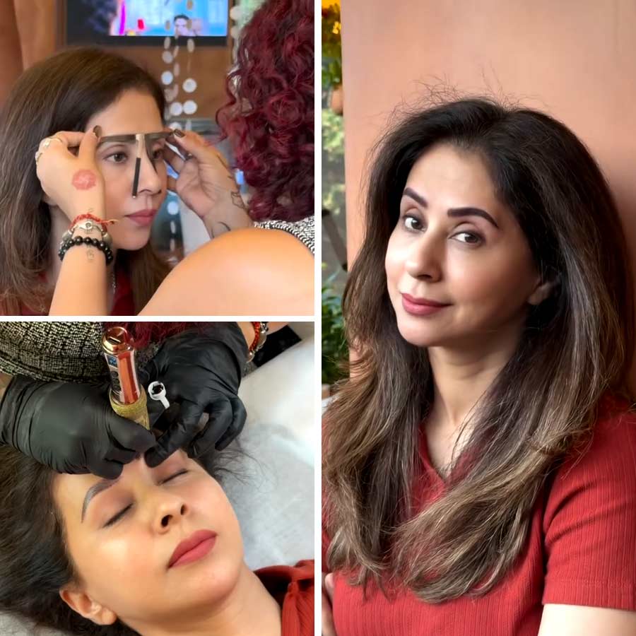 Urmila Matondkar\\\'s shares her picture of doing eyebrow-defining procedure, know who should avoid the treatment