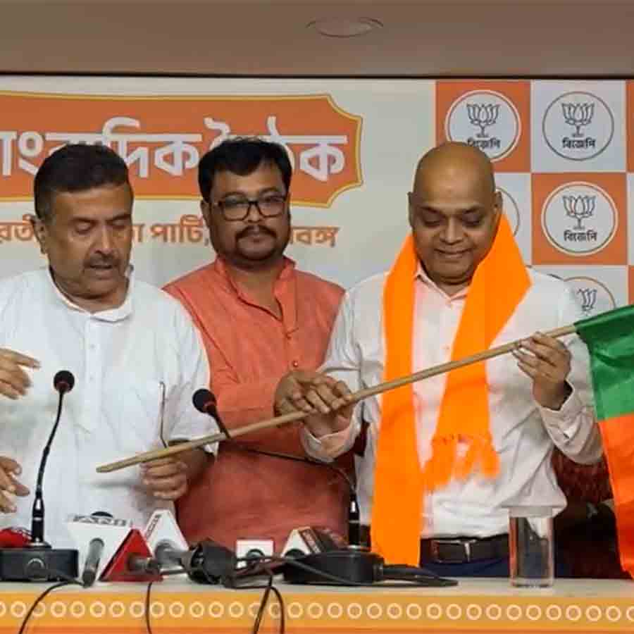 Gopiballabhpur MLA Khagendranath Mahato leaves TMC and joins BJP