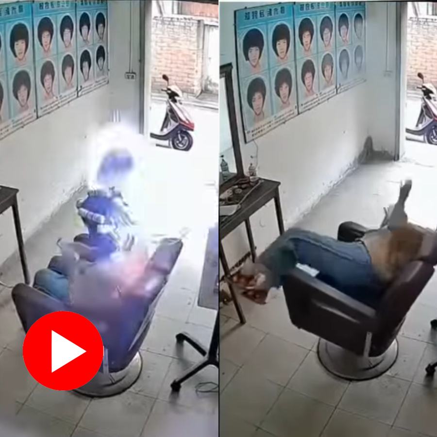 Woman injured from electric machine while hair curling treatment inside salon